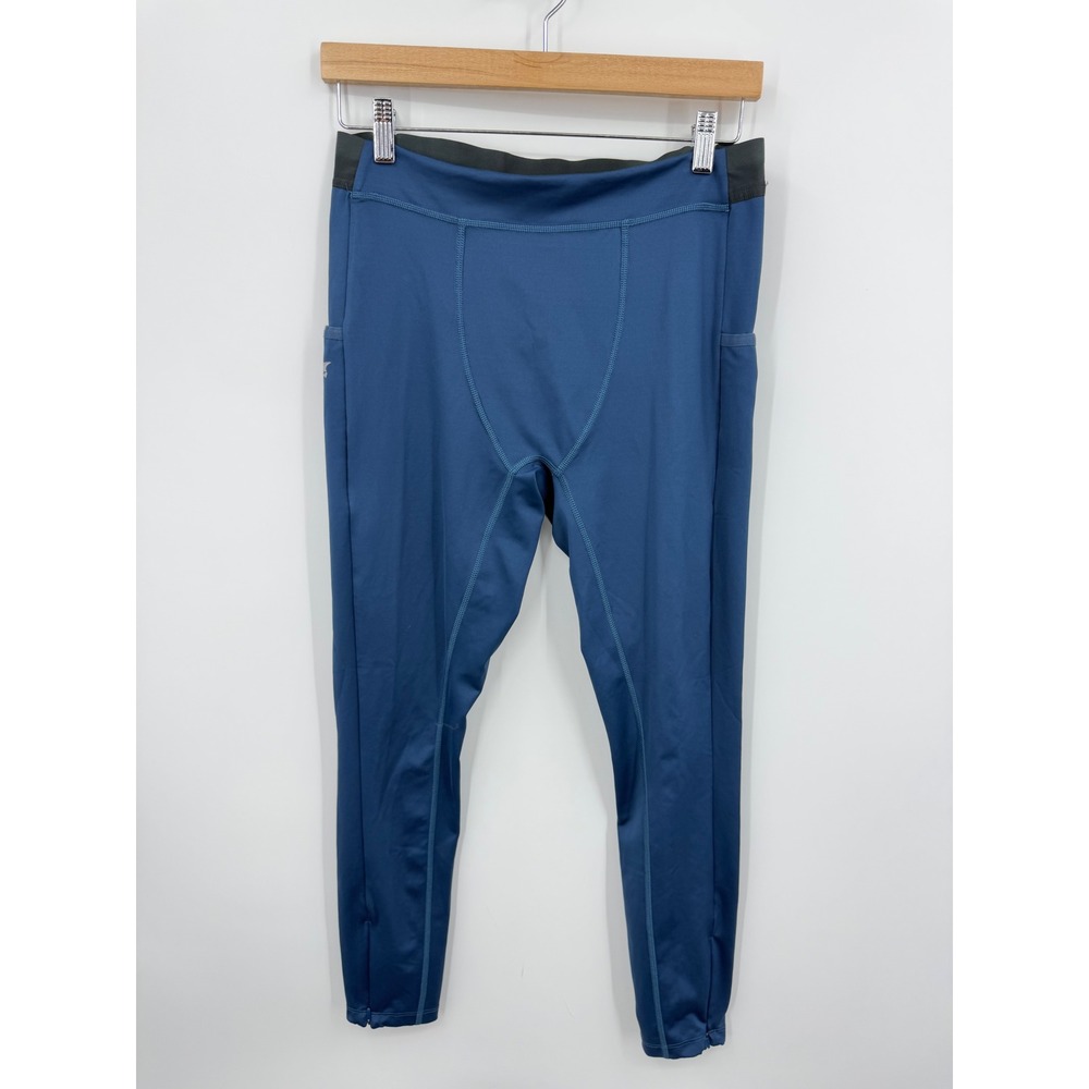 Altra Core Training Tight Men L Blue Compression Running Leggings Pockets